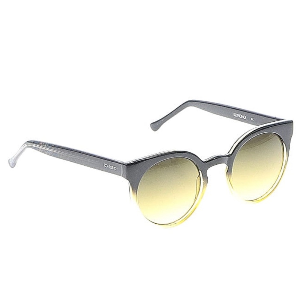 Komono Sunglasses NEW Lulu Black/ Yellow cat eye - Picture 4 of 16